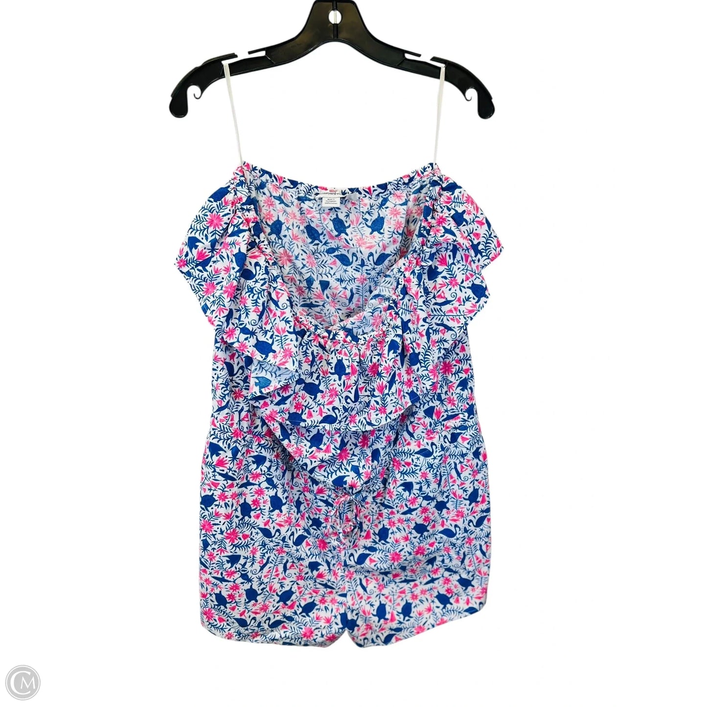 Romper By Vineyard Vines In Blue & Pink, Size: L