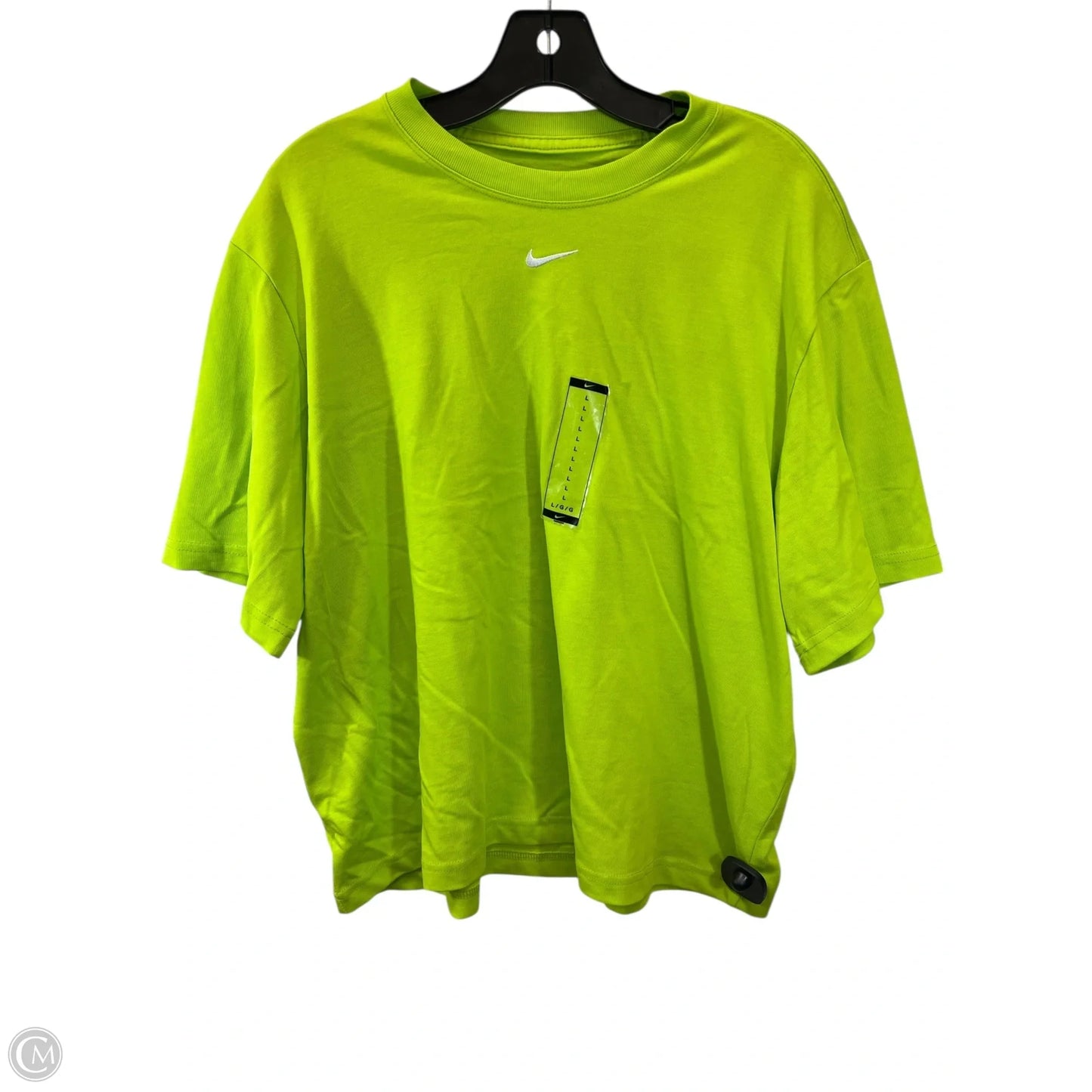 Athletic Top Short Sleeve By Nike Apparel In Yellow, Size: L