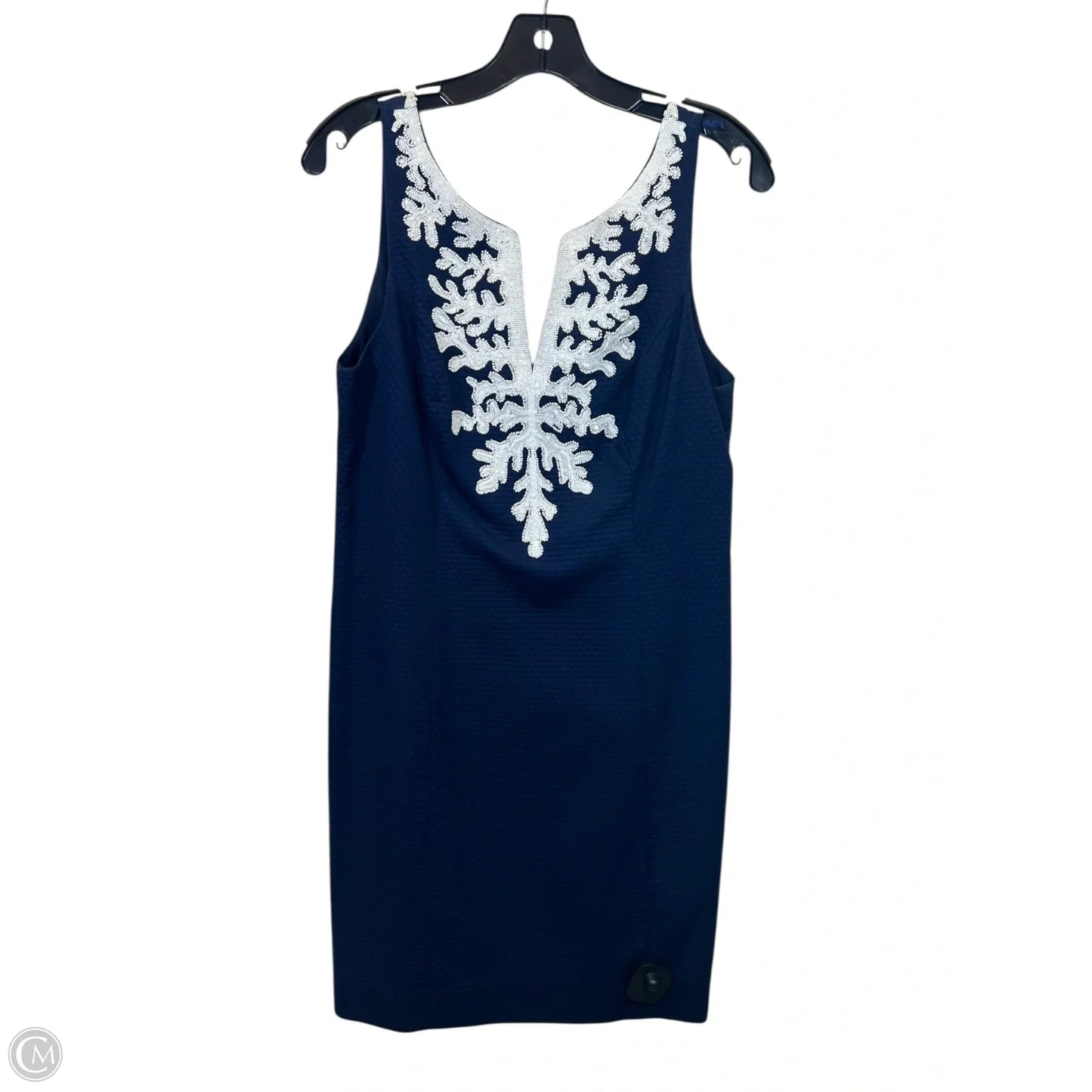 Dress Casual Midi By Lilly Pulitzer In Blue & White, Size: 6