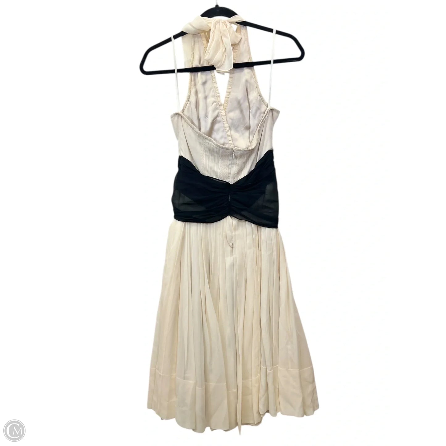 Dress Designer By Bcbgmaxazria In Black & Cream, Size: S