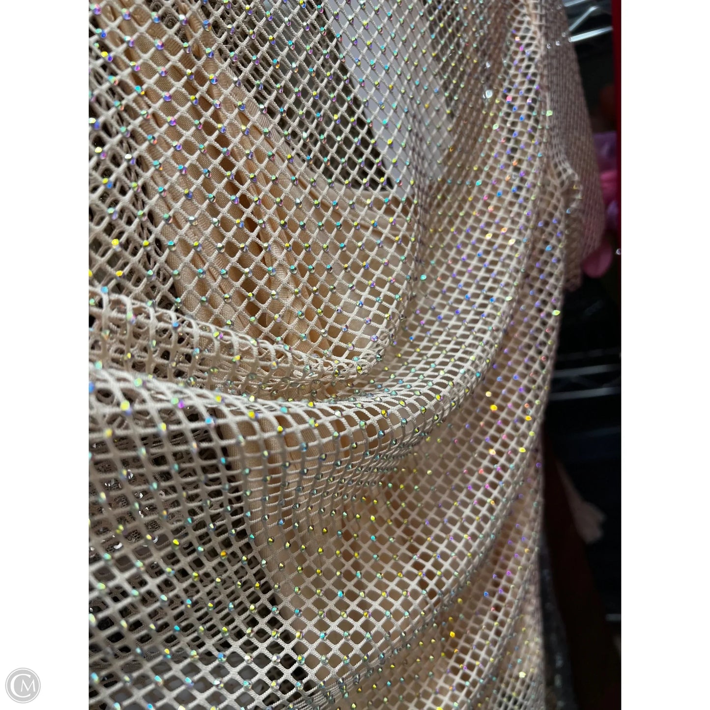 Top Short Sleeve Designer By Anthropologie In Gold, Size: Xs