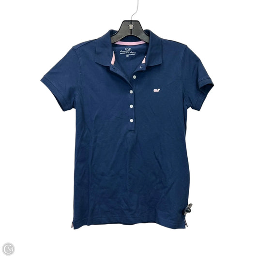 Top Short Sleeve By Vineyard Vines In Navy, Size: Xs