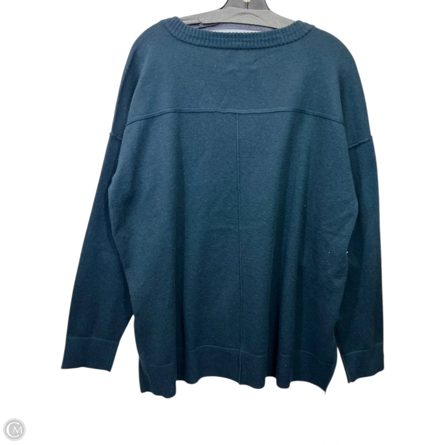 Sweater By Knox Rose In Blue & Silver, Size: Xxl