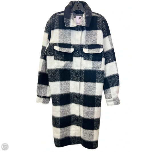 Coat Other By So In Black & Cream, Size: L