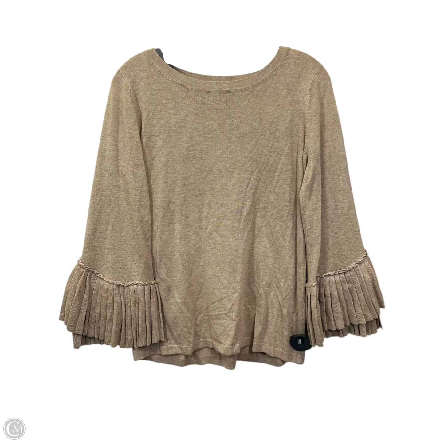 Top Long Sleeve By Limited In Tan, Size: M