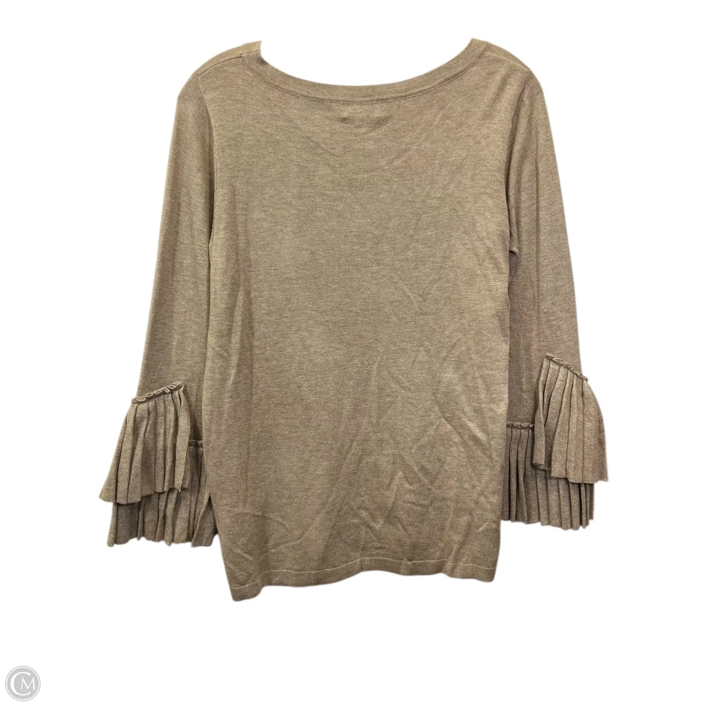 Top Long Sleeve By Limited In Tan, Size: M