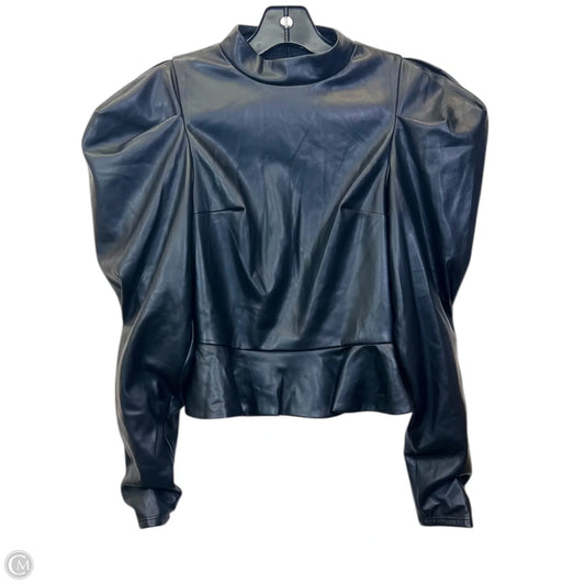 Top Long Sleeve By Express In Black, Size: Xs
