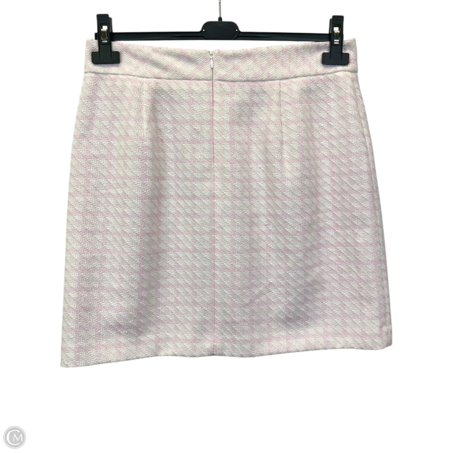 Skirt Designer By Karl Lagerfeld In Pink & White, Size: M