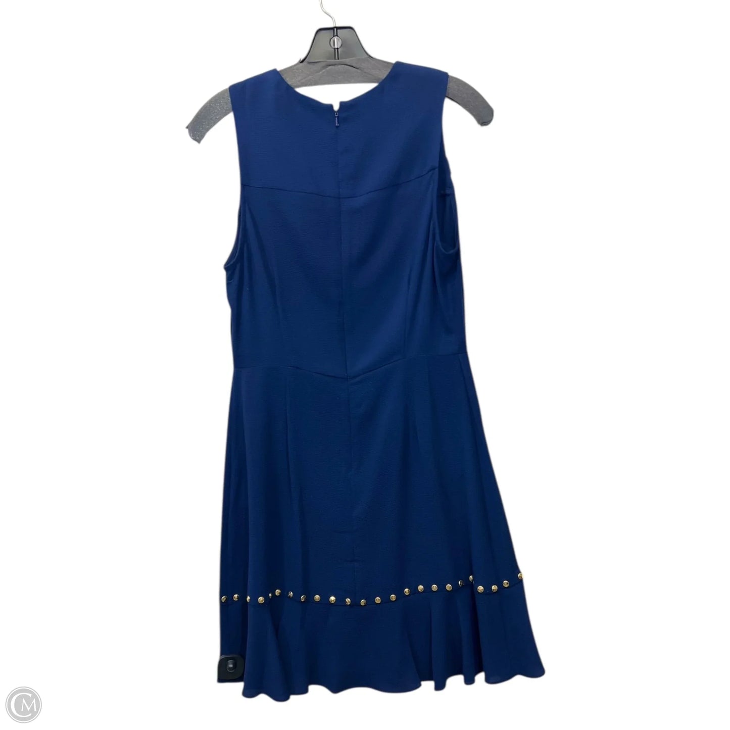 Dress Casual Midi By Michael By Michael Kors In Blue & Gold, Size: S