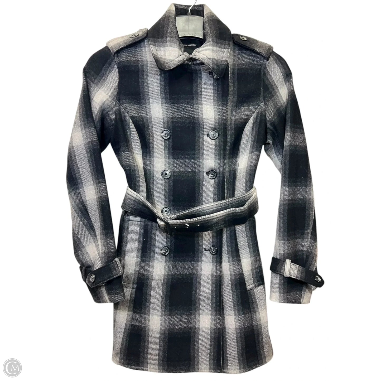 Coat Other By Banana Republic In Black & White, Size: Xs