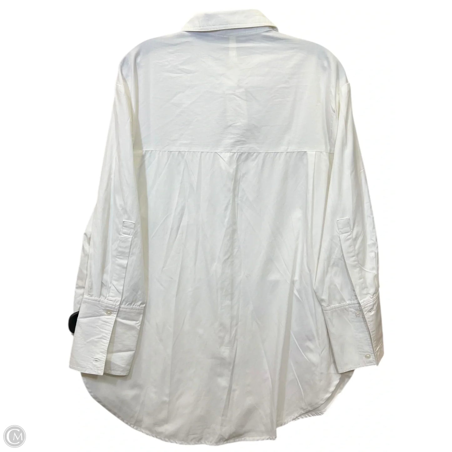 Top Long Sleeve By Moon Orchid In White, Size: M