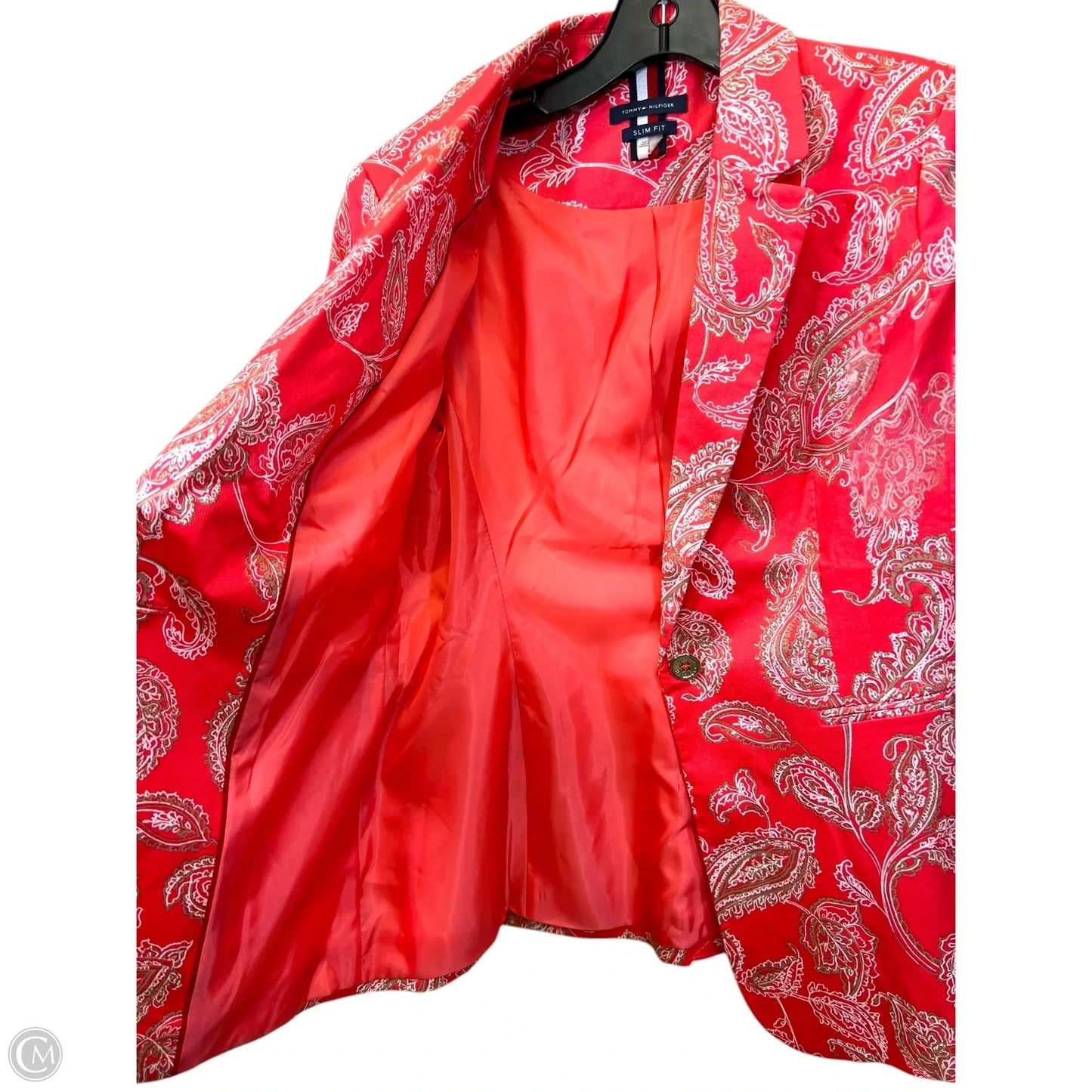 Blazer By Tommy Hilfiger In Paisley Print, Size: M