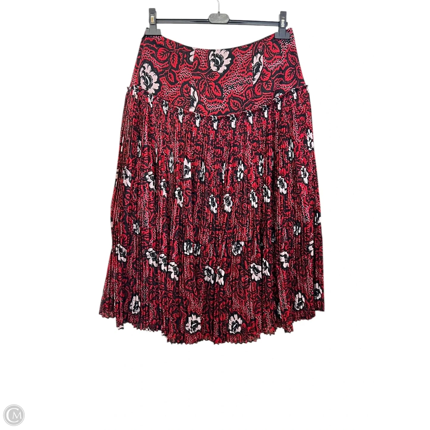 Skirt Designer By Ted Baker In Black & Red, Size: 10