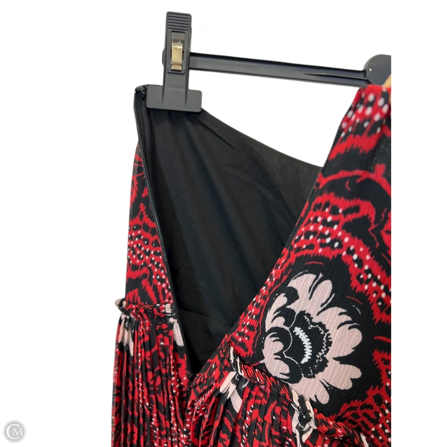 Skirt Designer By Ted Baker In Black & Red, Size: 10