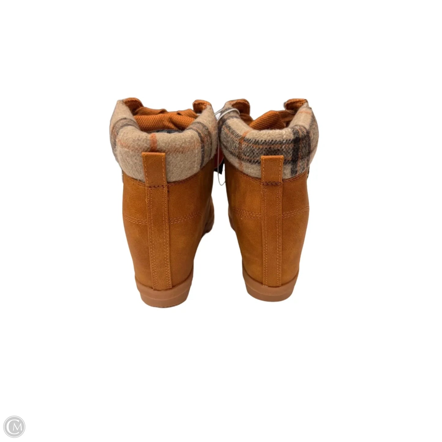 Boots Ankle Heels By Lugz In Tan, Size: 6.5