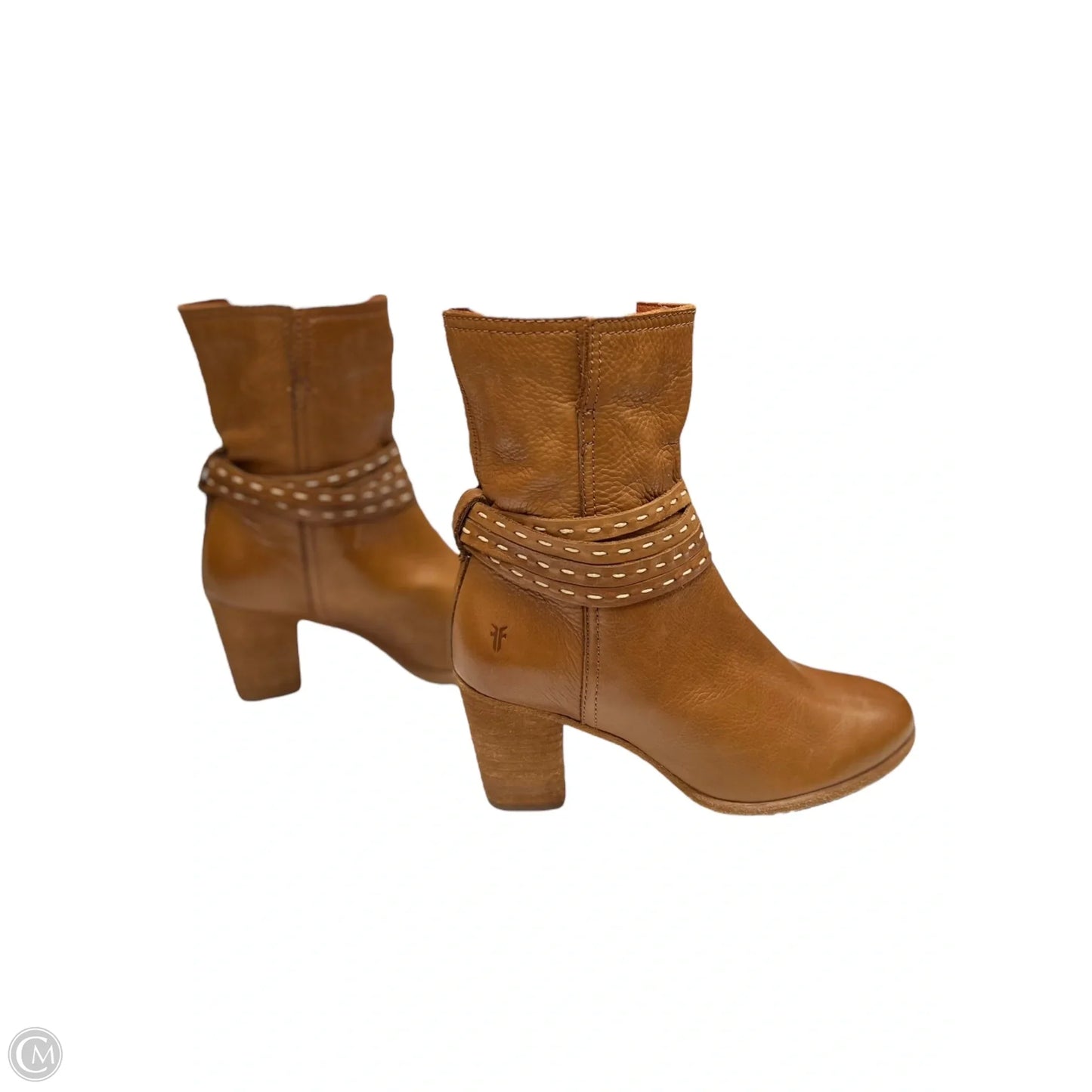 Boots Ankle Heels By Frye In Tan, Size: 7