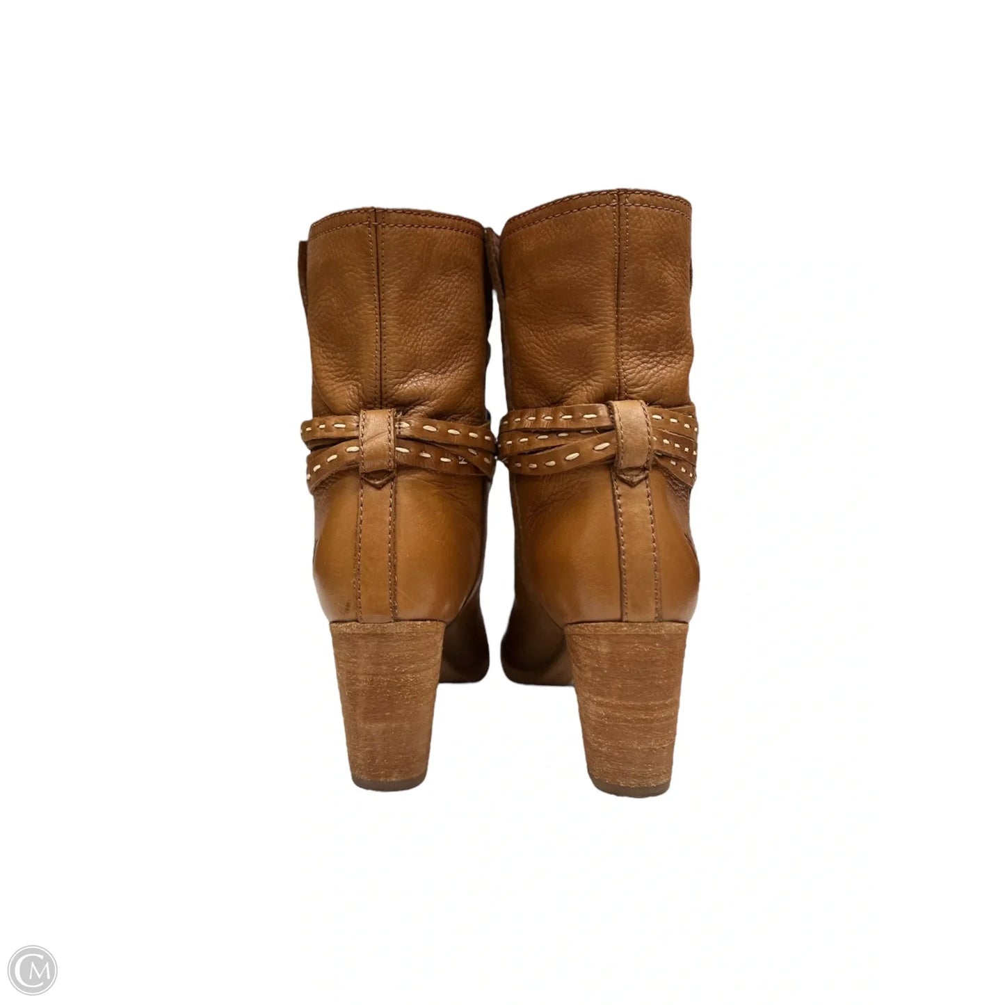 Boots Ankle Heels By Frye In Tan, Size: 7