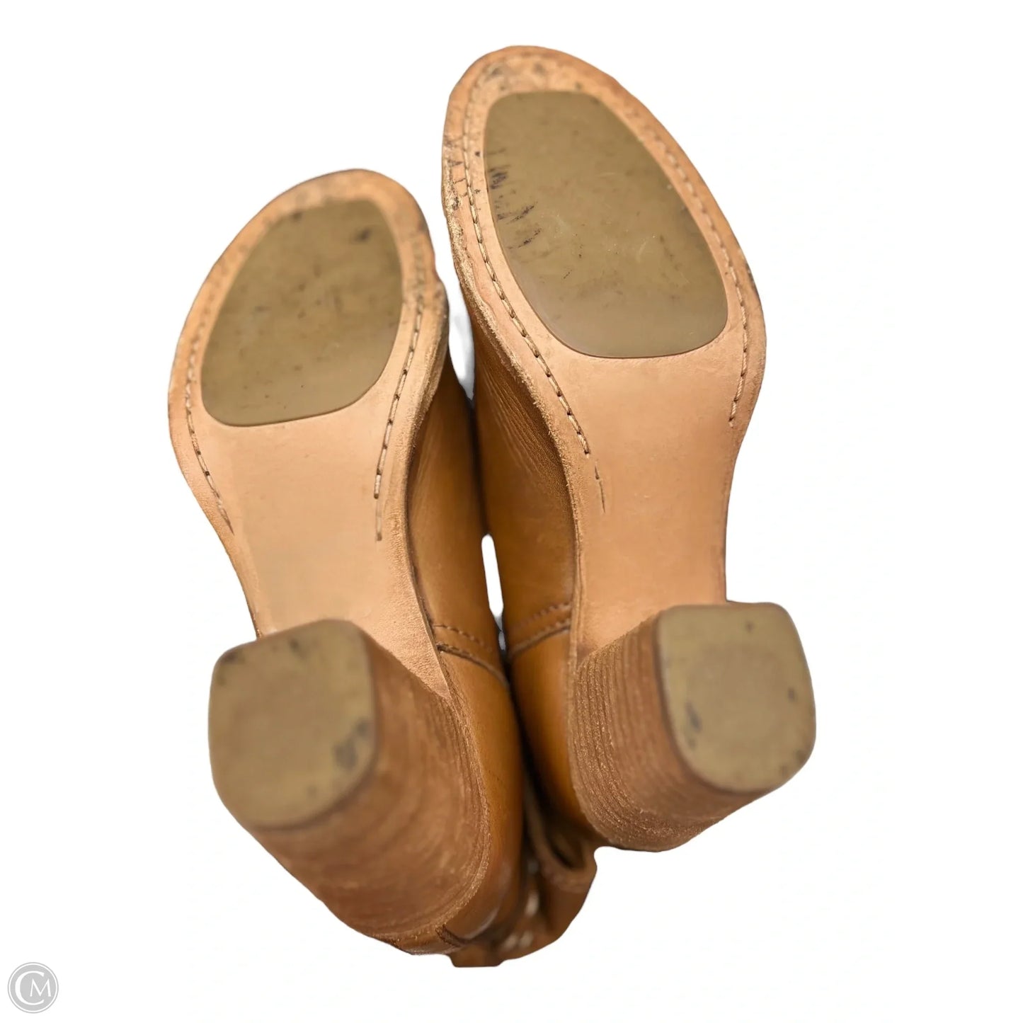 Boots Ankle Heels By Frye In Tan, Size: 7