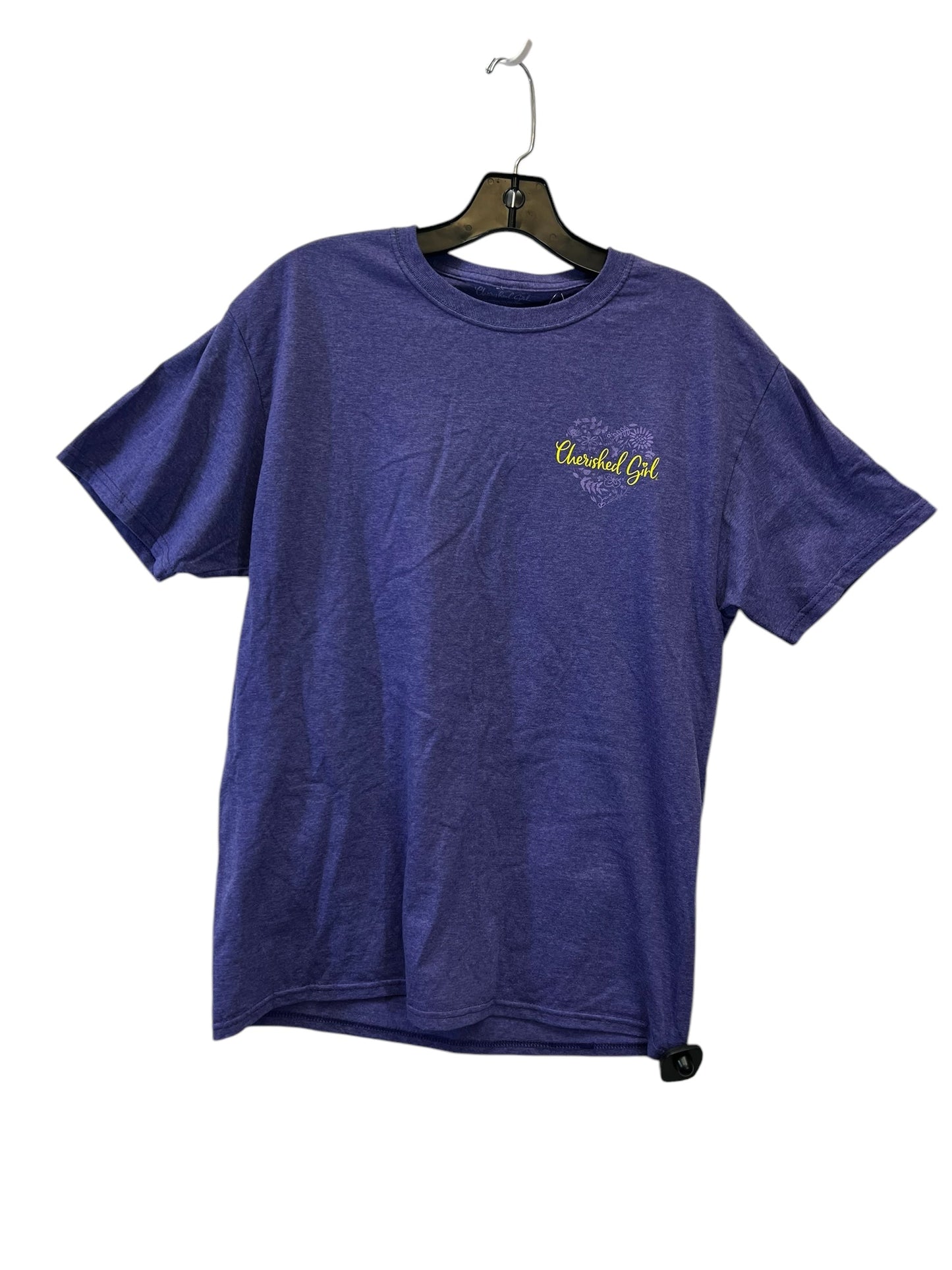 Top Short Sleeve Basic By Cherished Girl In Purple, Size: M