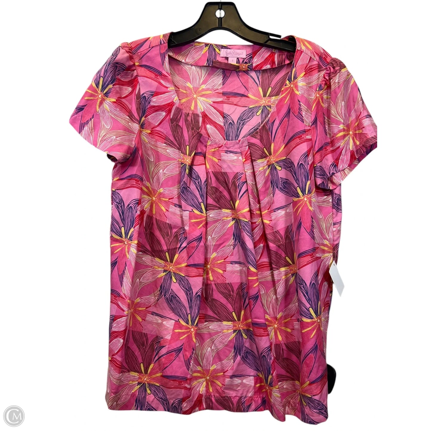 Top Short Sleeve By Lilly Pulitzer In Pink, Size: S