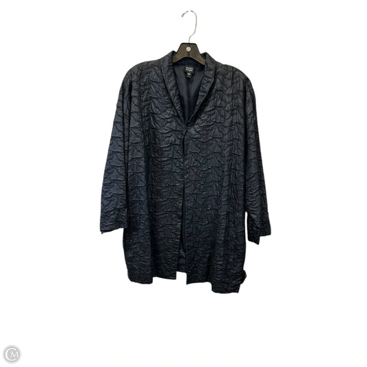 Blazer Designer By Eileen Fisher In Black, Size: L