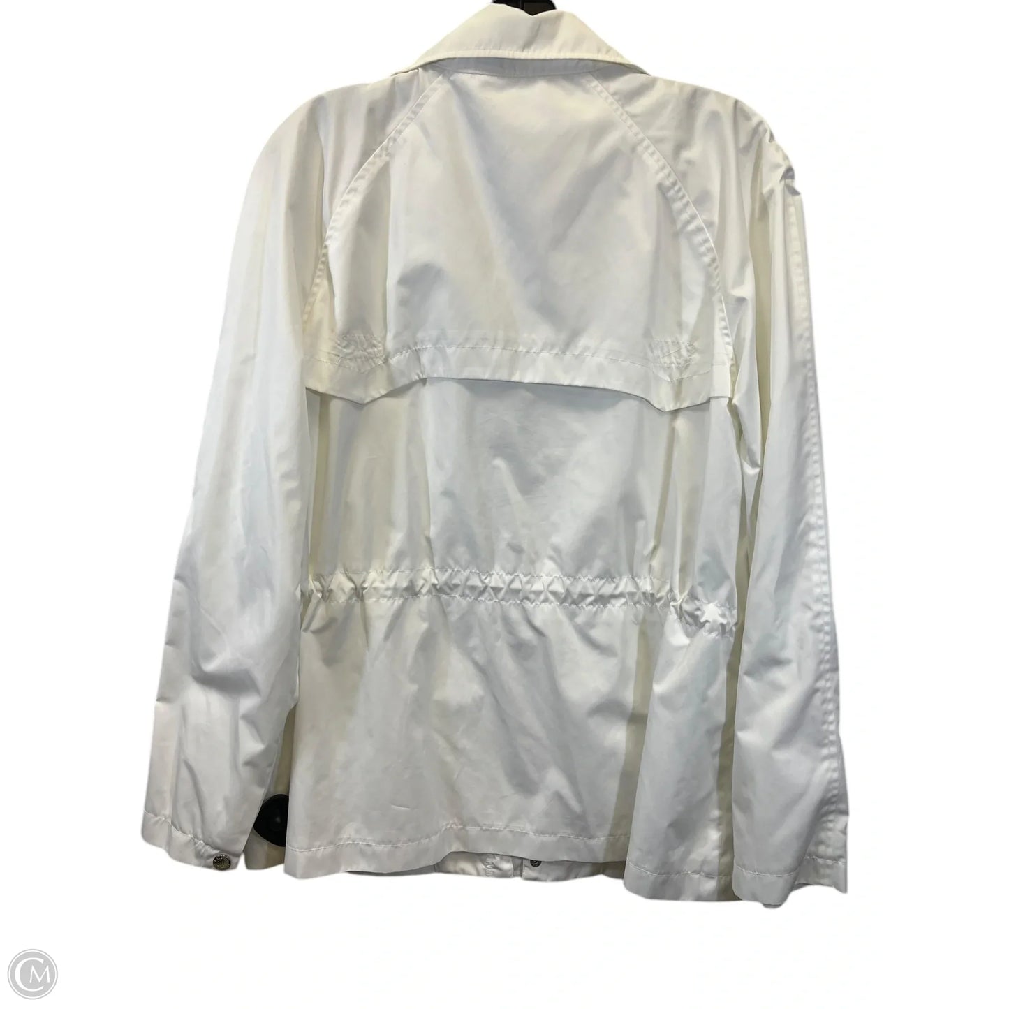 Jacket Windbreaker By Lauren By Ralph Lauren In White, Size: L
