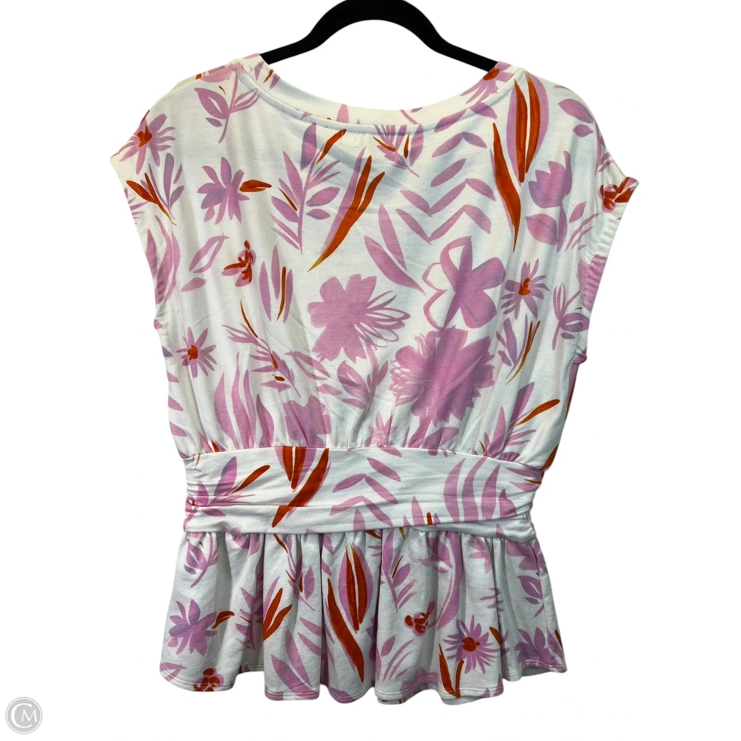 Top Short Sleeve By Pistola In Orange & Pink, Size: S
