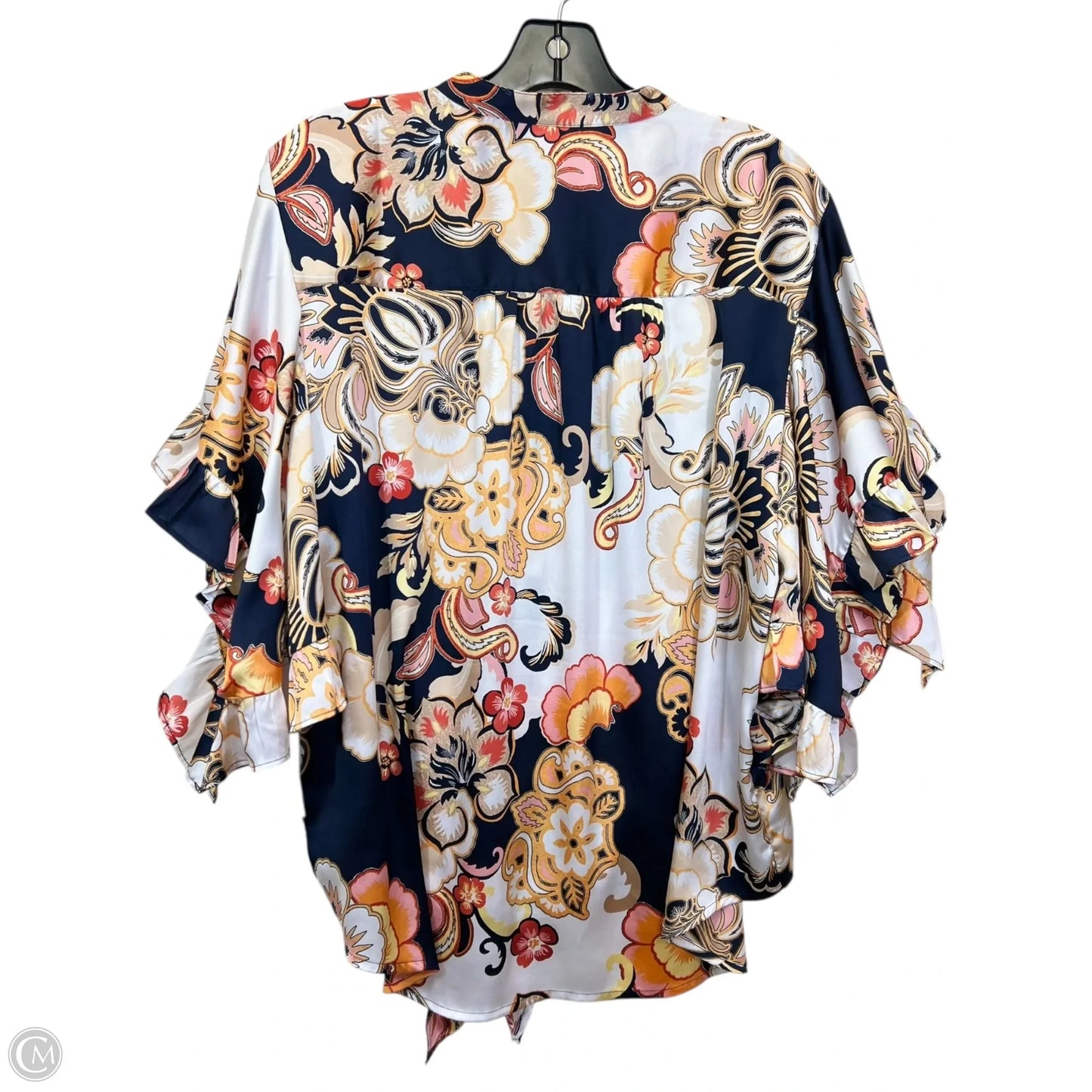 Top Long Sleeve By Chicos In Multi-colored, Size: Xl