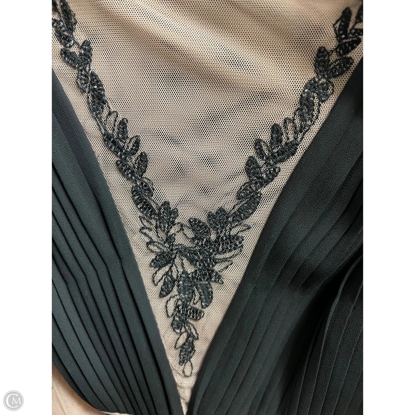 Dress Designer By Bcbgmaxazria In Black & Tan, Size: M