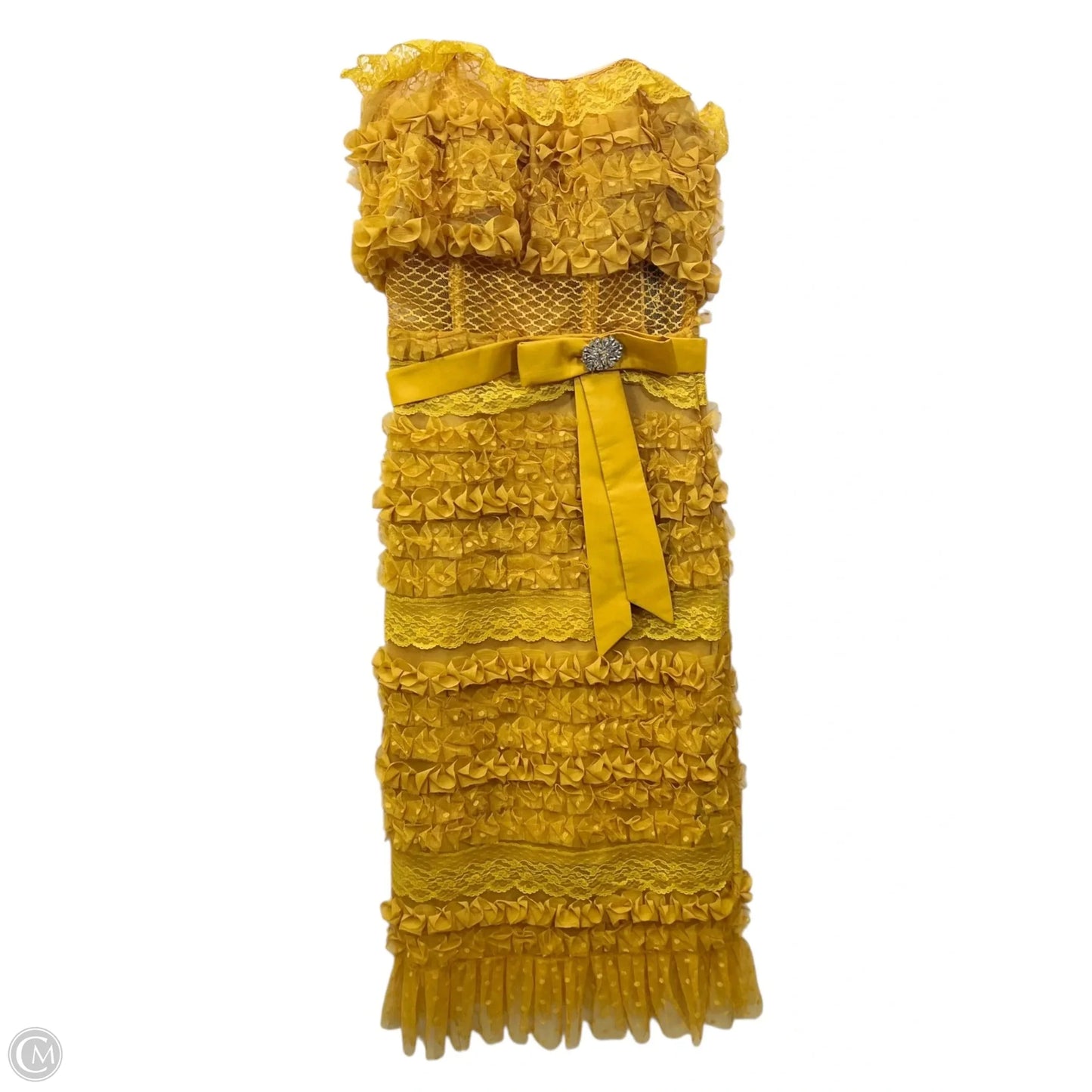 Dress Designer By Odrella In Yellow, Size: M