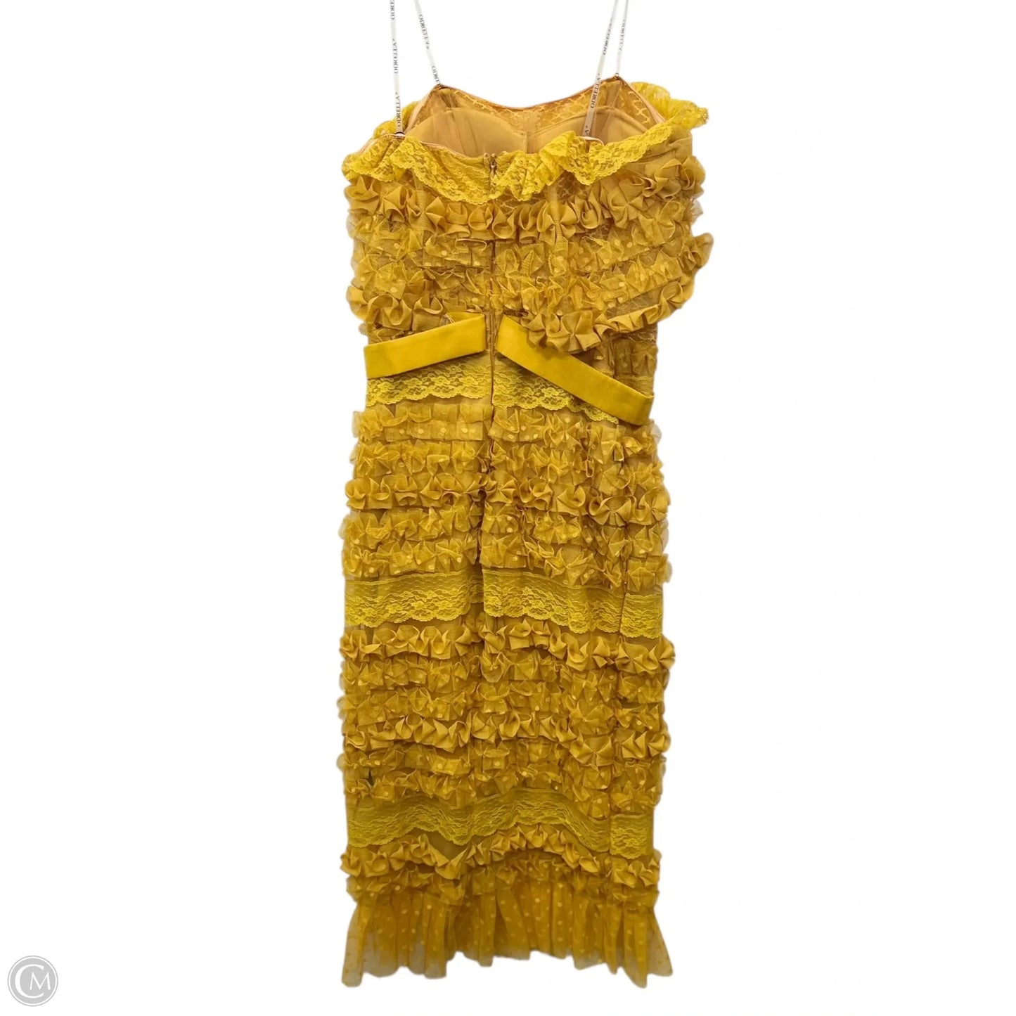 Dress Designer By Odrella In Yellow, Size: M