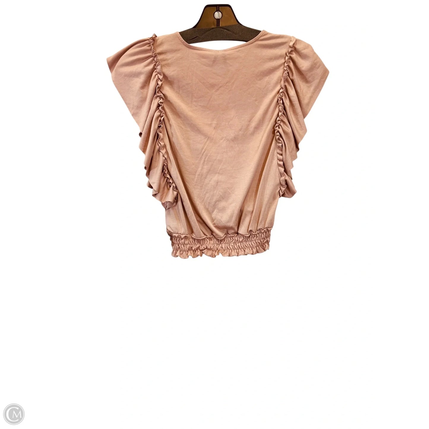 Top Short Sleeve By Anthropologie In Mauve, Size: Xxs