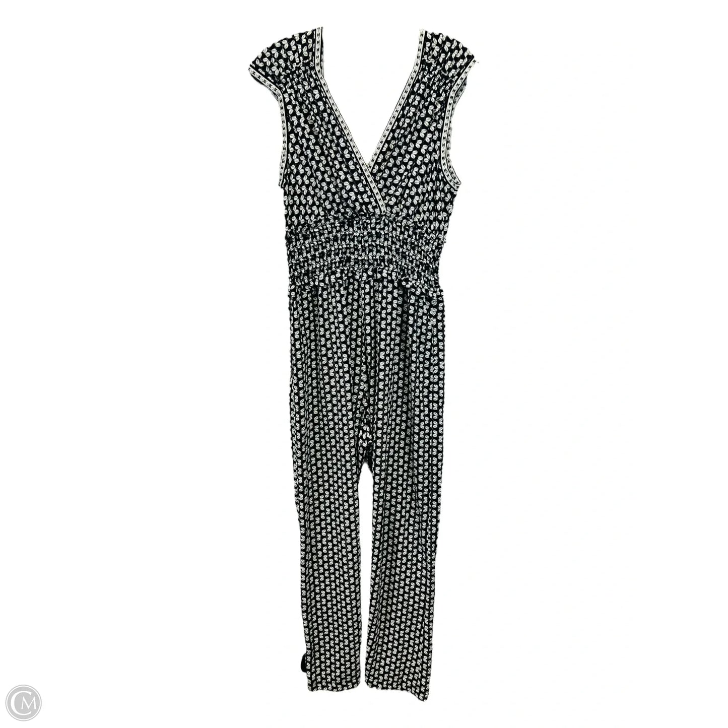 Jumpsuit By Max Studio In Black & Cream, Size: 0