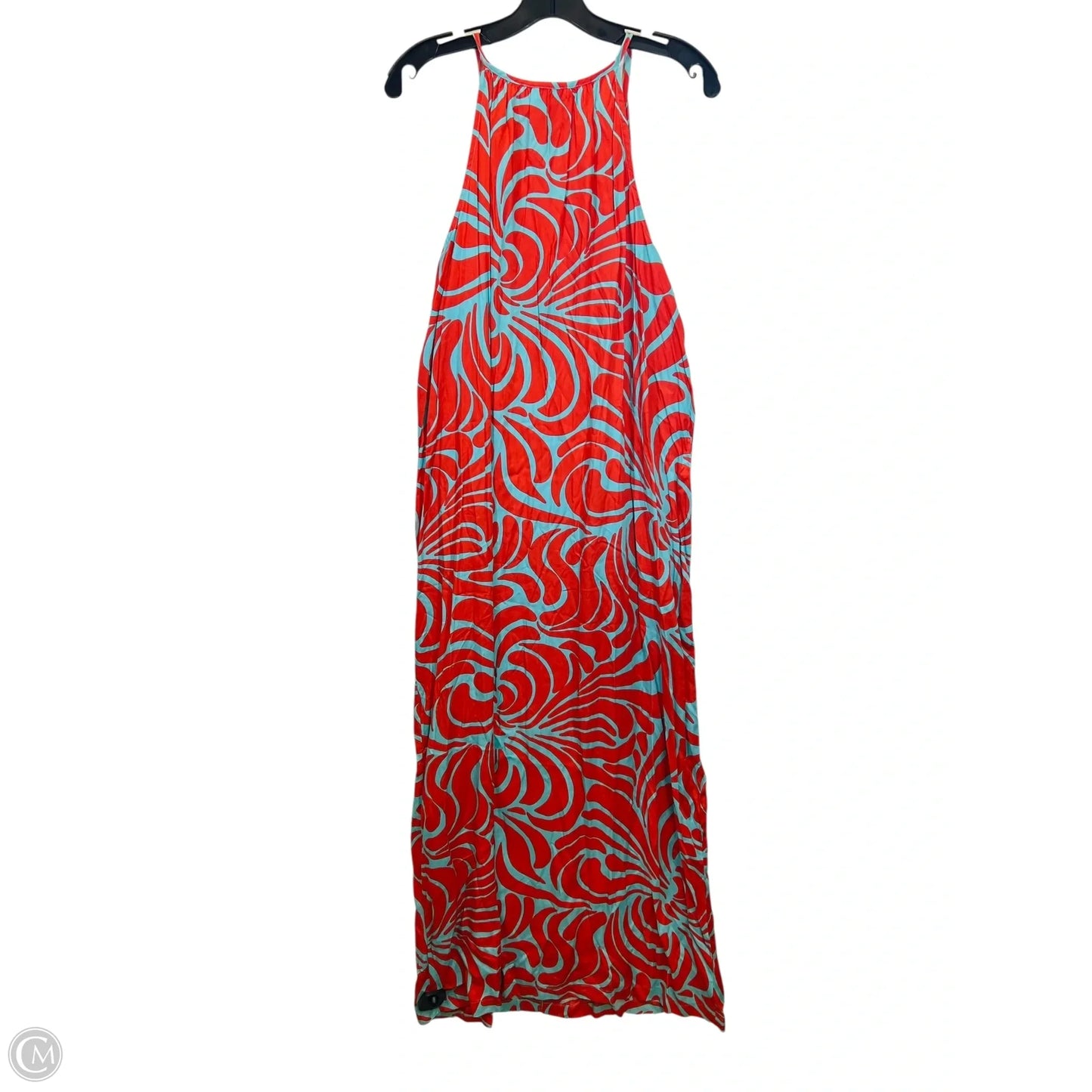 Dress Casual Maxi By Escapada In Blue & Orange, Size: Xl