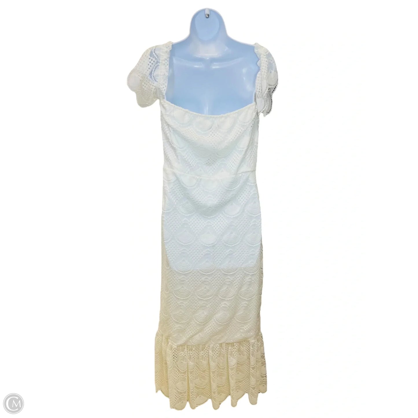 Dress Casual Maxi By Aqua In White, Size: M