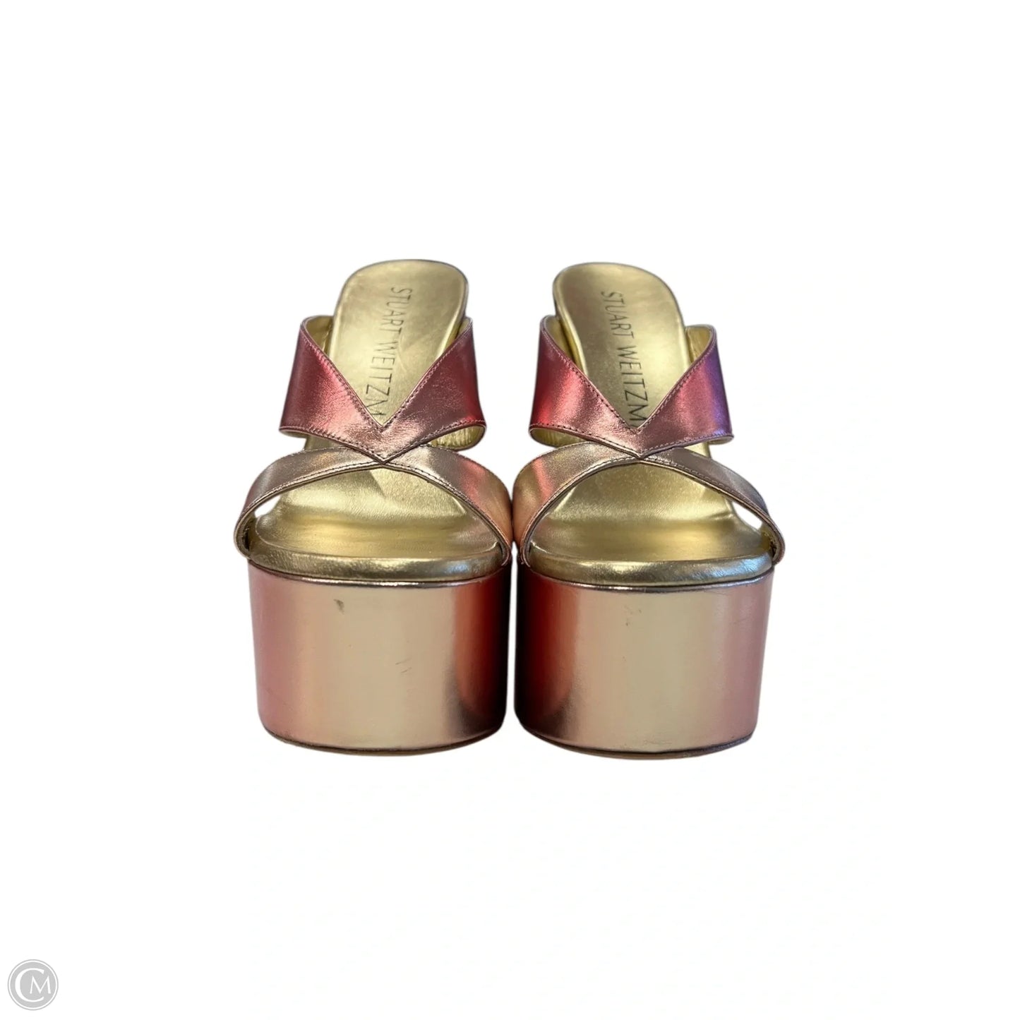 Sandals Heels Block By Stuart Weitzman In Multi-colored, Size: 7
