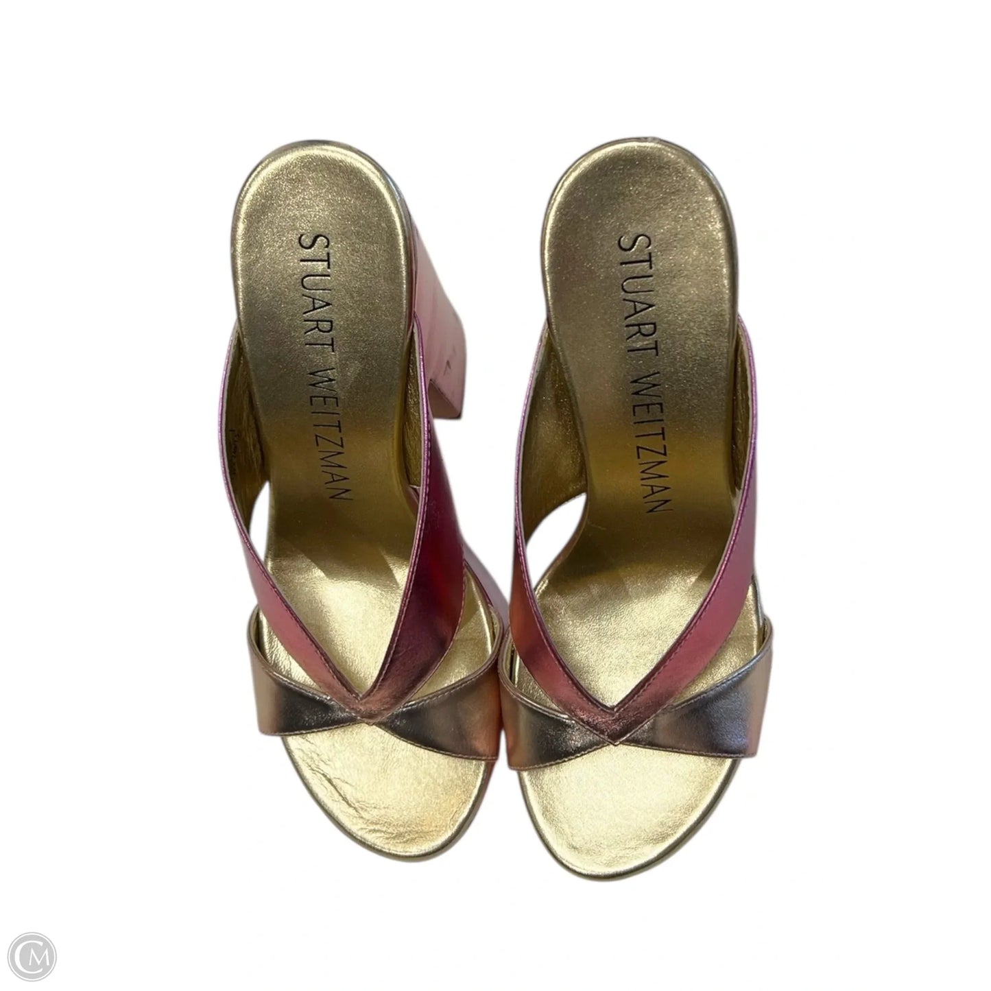 Sandals Heels Block By Stuart Weitzman In Multi-colored, Size: 7