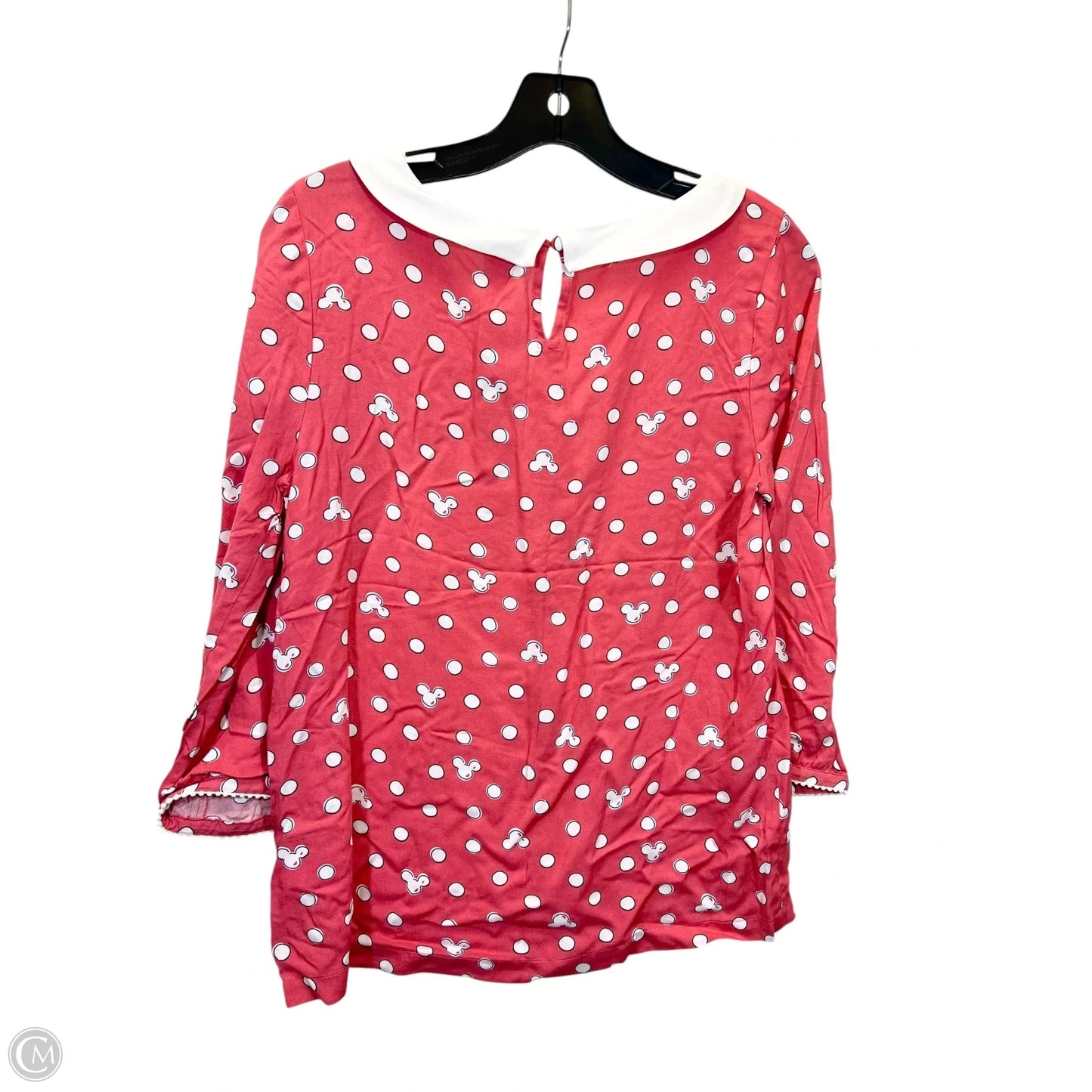 Top 3/4 Sleeve By Lc Lauren Conrad In Polkadot Pattern, Size: S