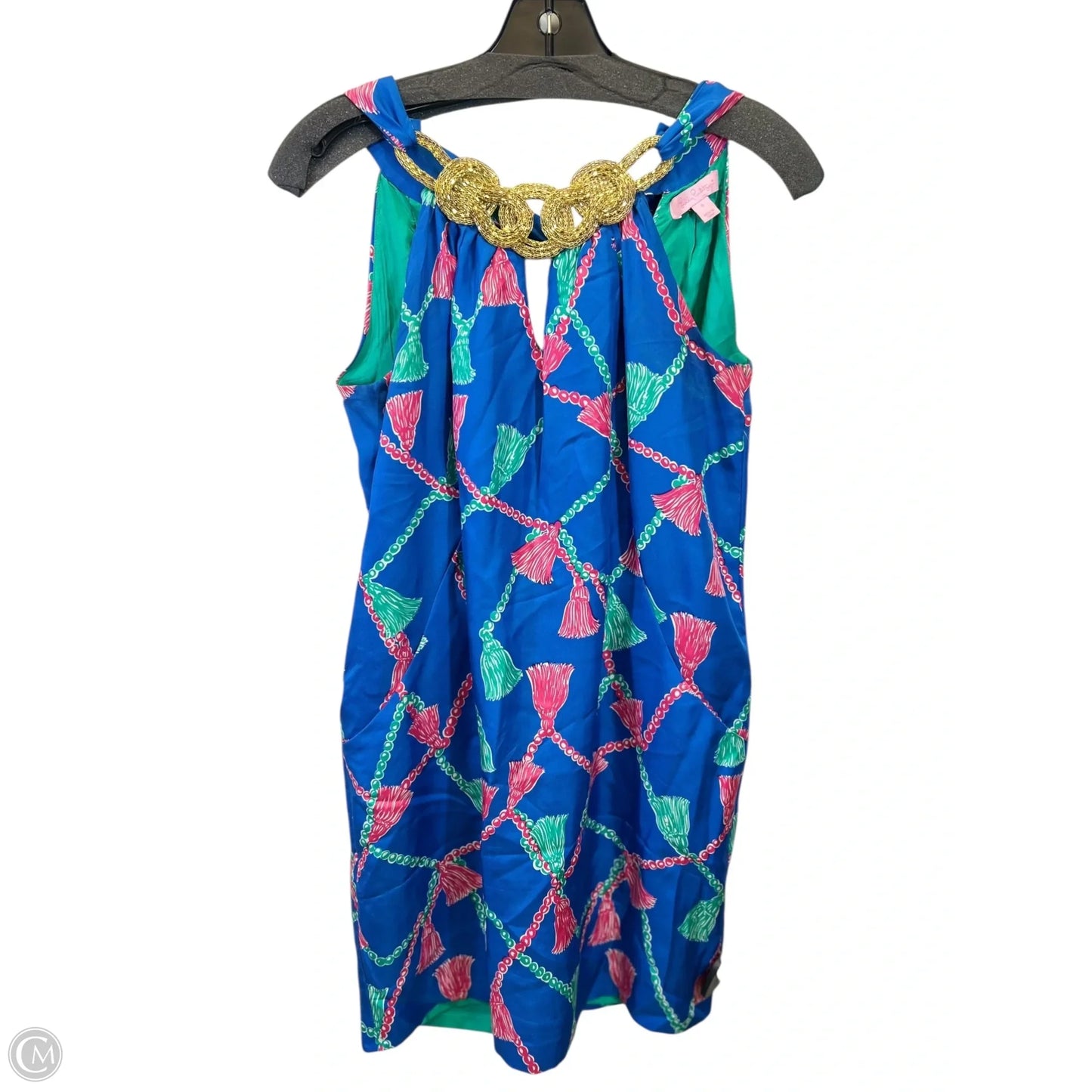 Dress Casual Midi By Lilly Pulitzer In Blue & Green, Size: 0
