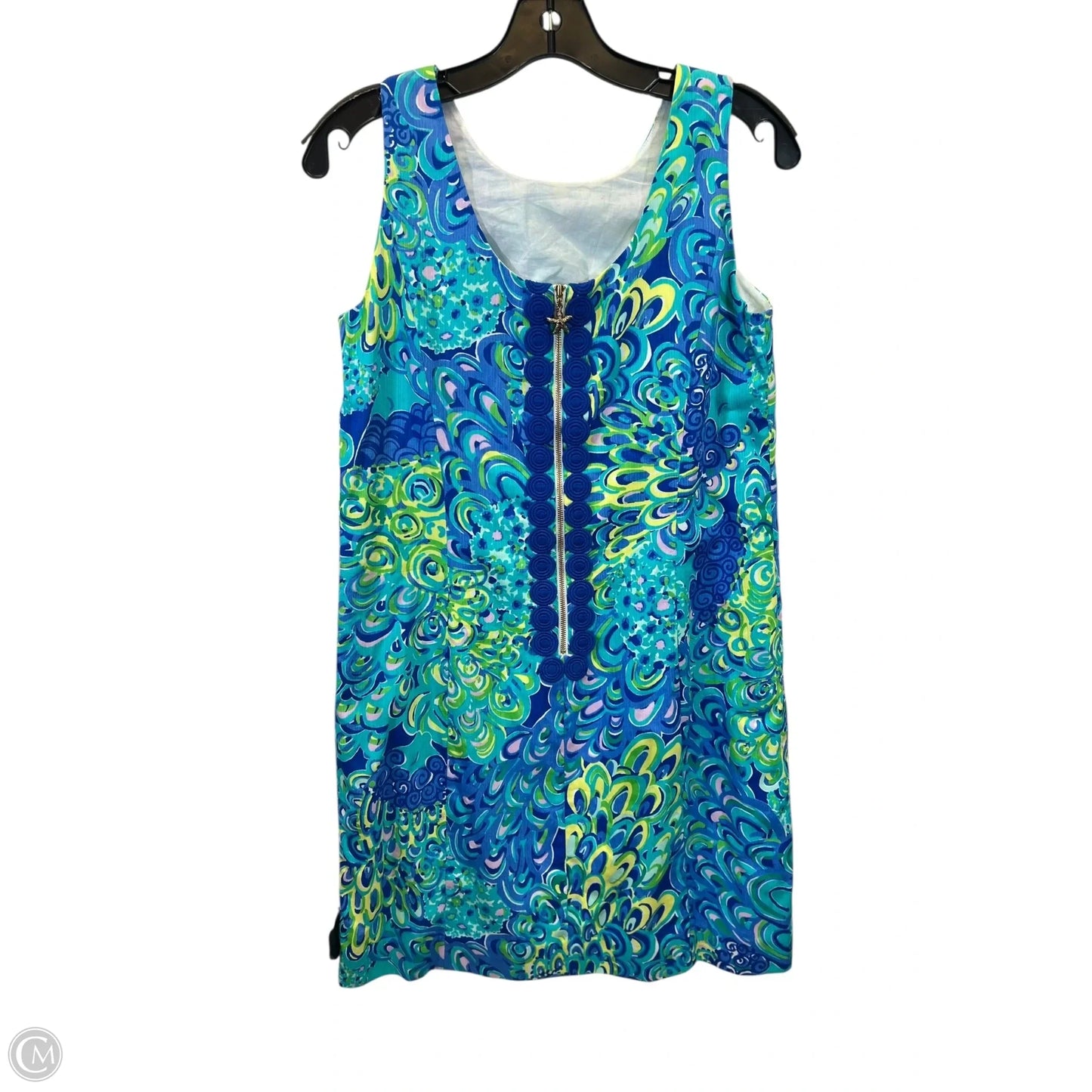 Dress Casual Midi By Lilly Pulitzer In Blue & Green, Size: 6