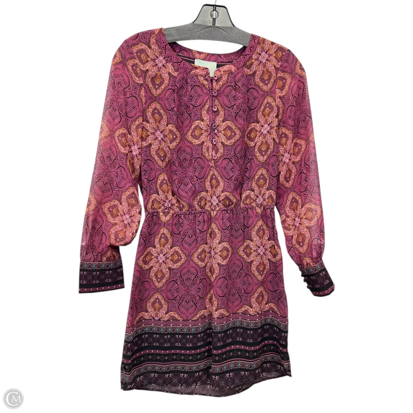 Dress Designer By Maeve In Orange & Purple, Size: Xsp