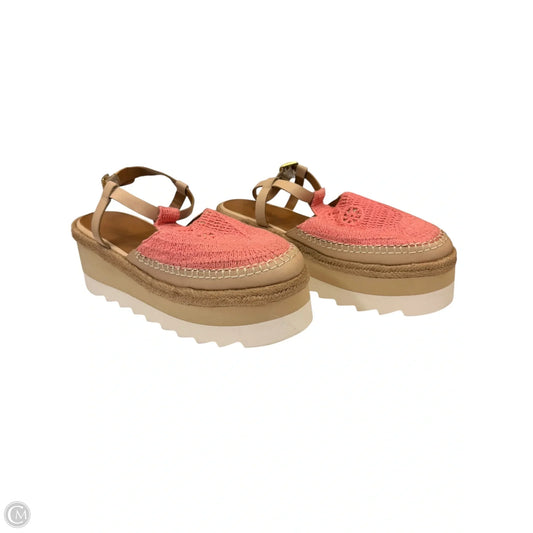 Sandals Heels Platform By Free People In Pink, Size: 11