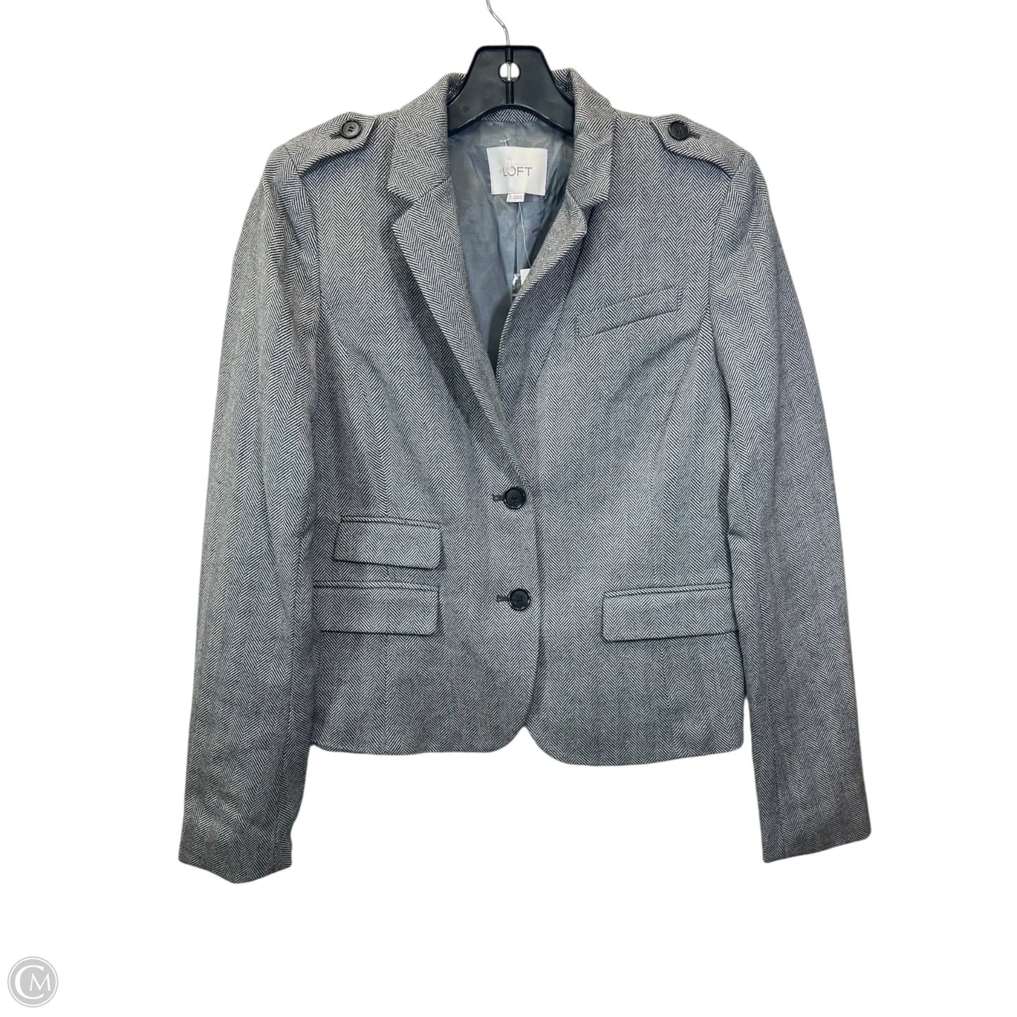 Blazer By Loft In Grey, Size: Xs