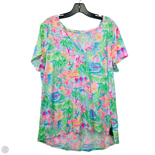 Top Short Sleeve By Lilly Pulitzer In Multi-colored, Size: Xxl