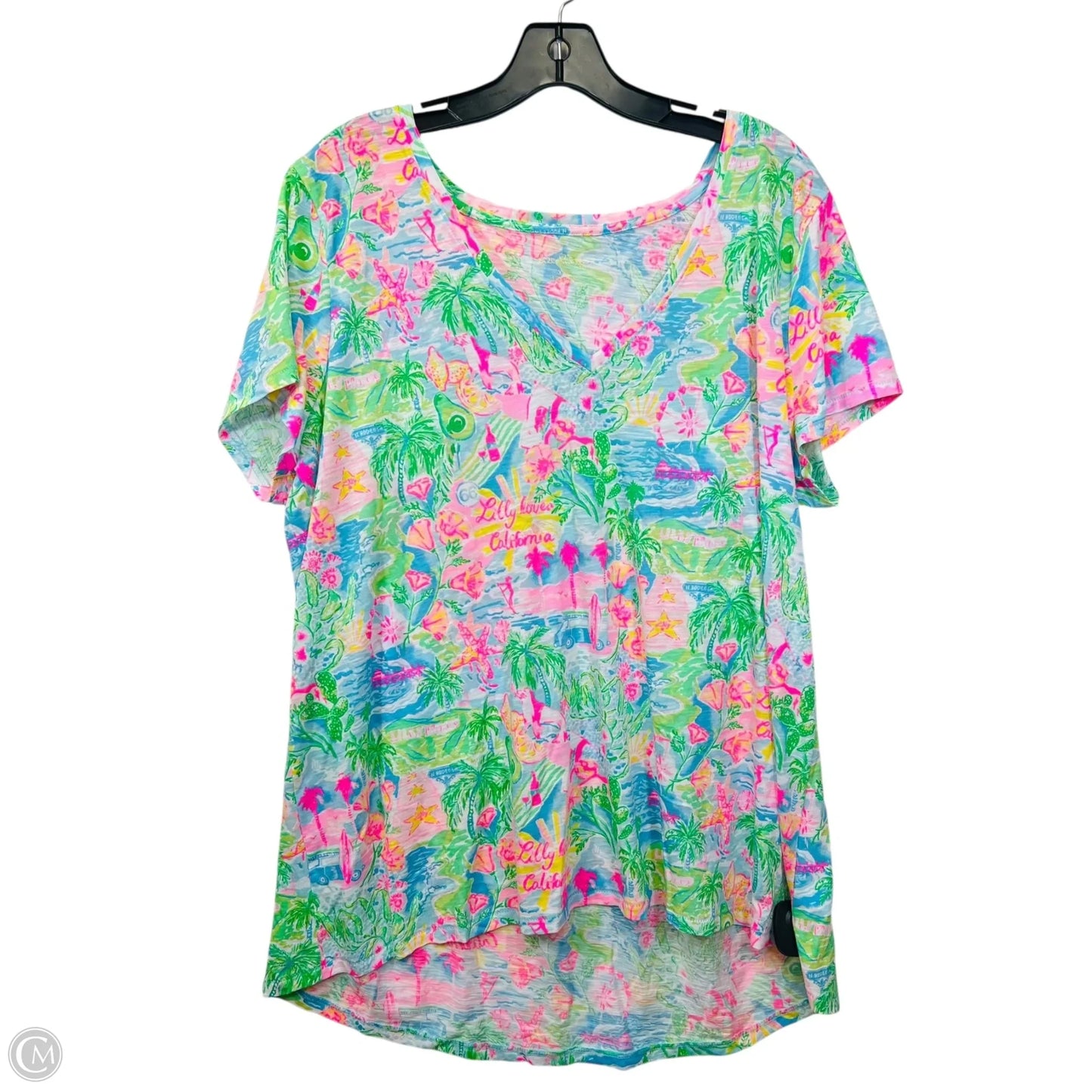 Top Short Sleeve By Lilly Pulitzer In Multi-colored, Size: Xxl