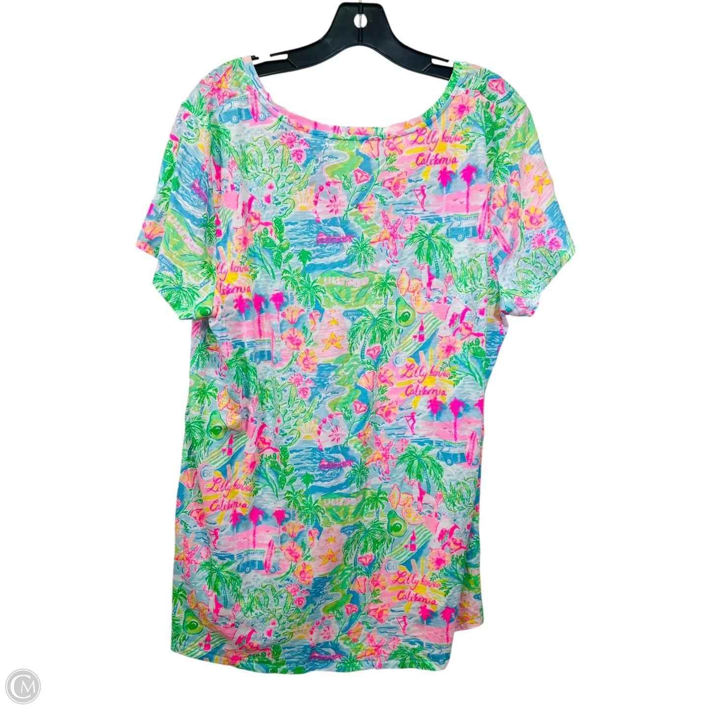 Top Short Sleeve By Lilly Pulitzer In Multi-colored, Size: Xxl