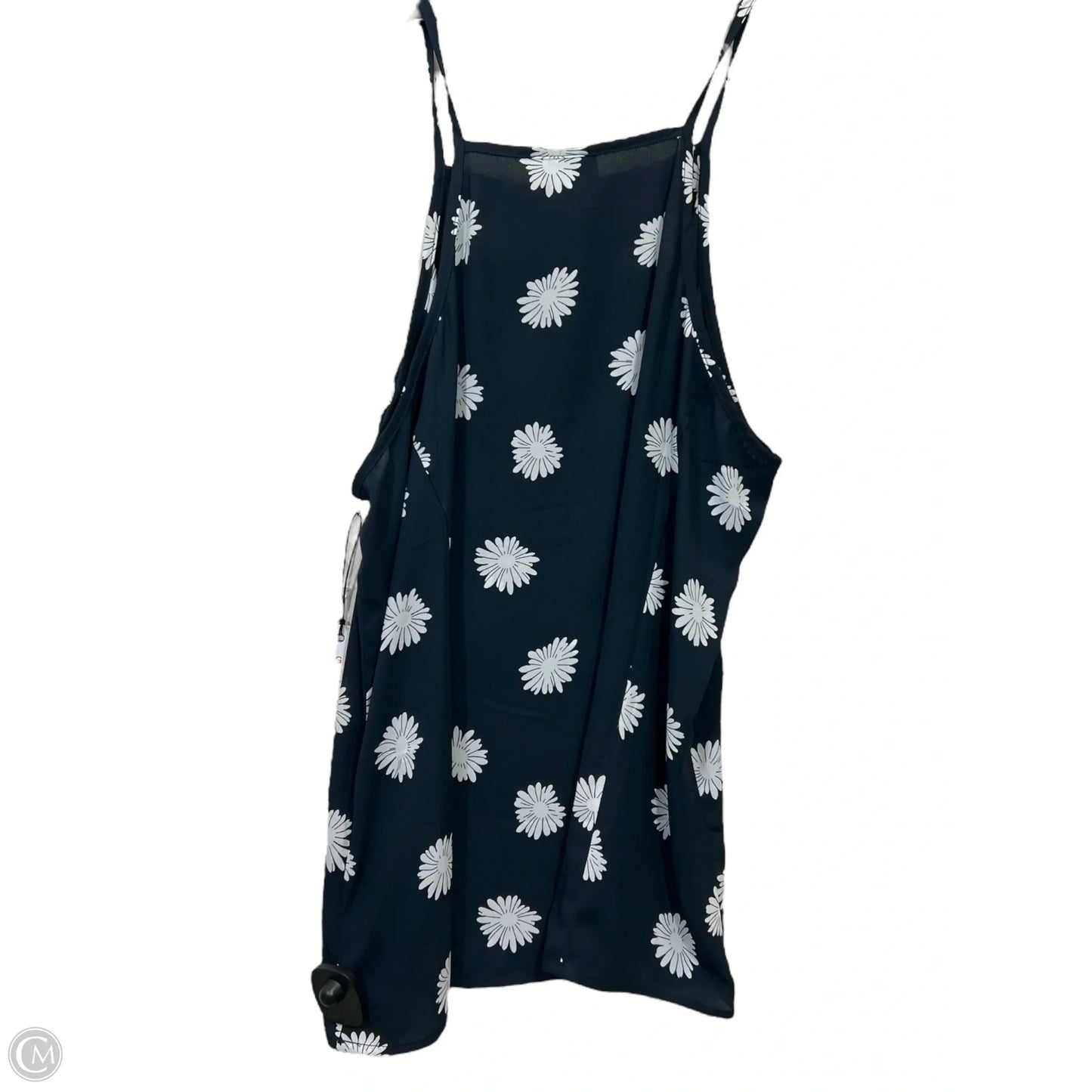 Top Sleeveless By Cabi In Blue & White, Size: M