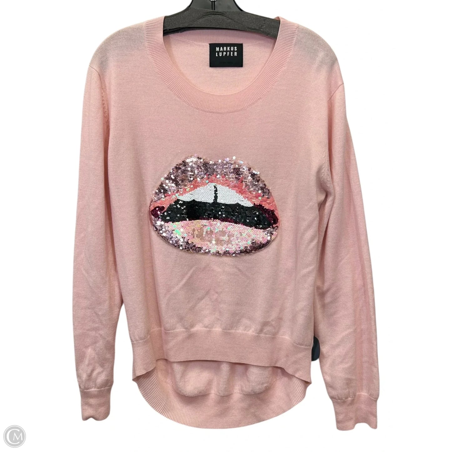 Sweater Designer By Markus Lupfer In Pink, Size: Xs