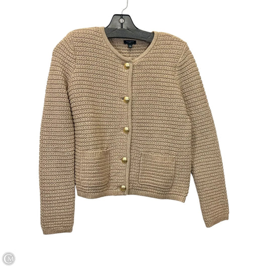Sweater Cardigan By Talbots In Gold, Size: Sp