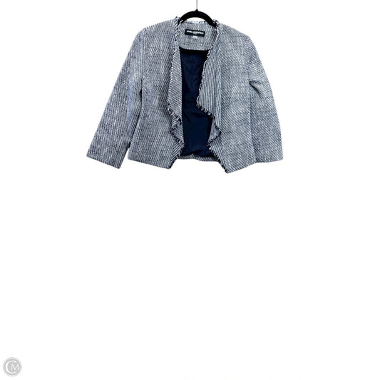 Cardigan Designer By Karl Lagerfeld In Blue & White, Size: Xs
